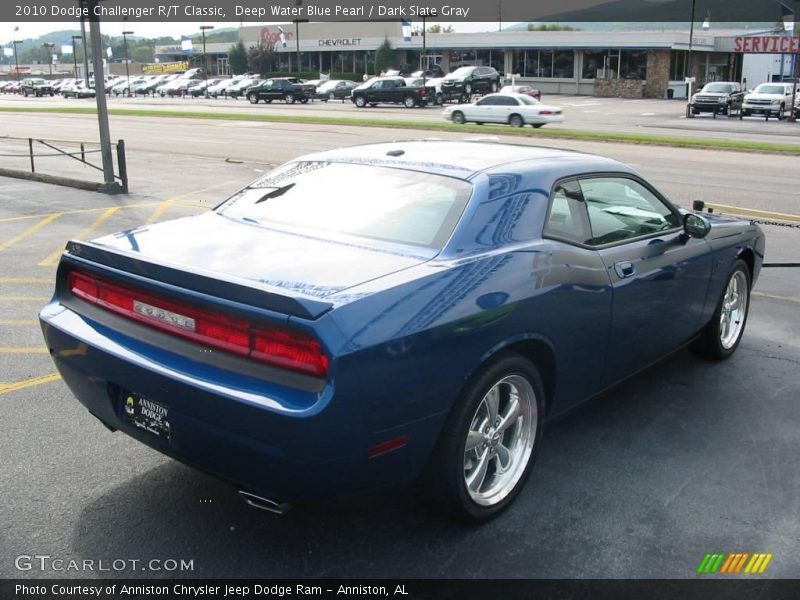 Deep Water Blue Pearl / Dark Slate Gray 2010 Dodge Challenger R/T Classic