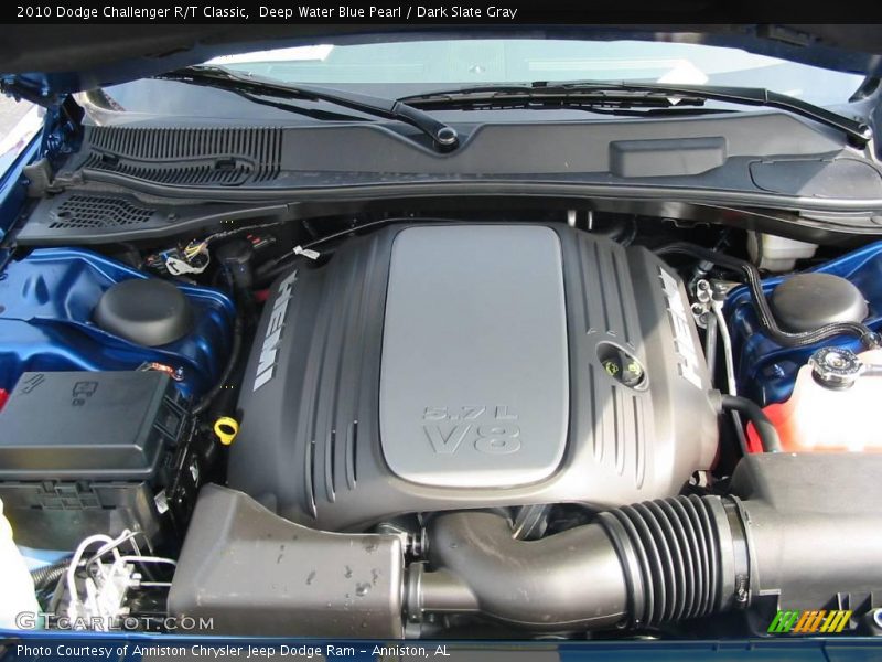 Deep Water Blue Pearl / Dark Slate Gray 2010 Dodge Challenger R/T Classic