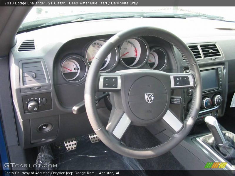 Deep Water Blue Pearl / Dark Slate Gray 2010 Dodge Challenger R/T Classic