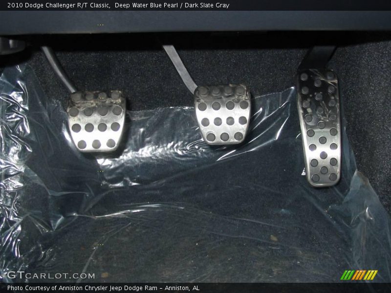 Deep Water Blue Pearl / Dark Slate Gray 2010 Dodge Challenger R/T Classic