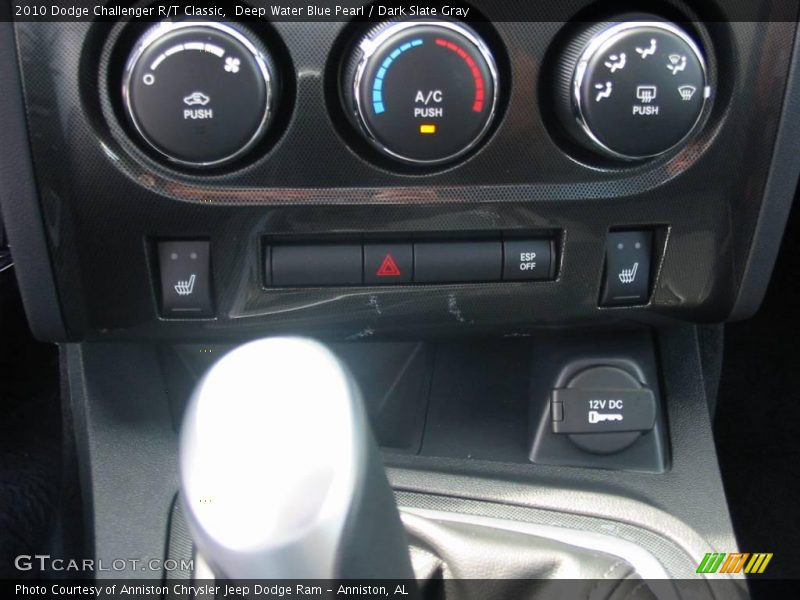 Deep Water Blue Pearl / Dark Slate Gray 2010 Dodge Challenger R/T Classic