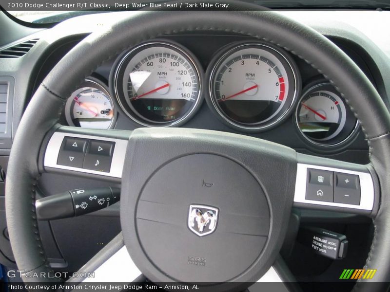 Deep Water Blue Pearl / Dark Slate Gray 2010 Dodge Challenger R/T Classic