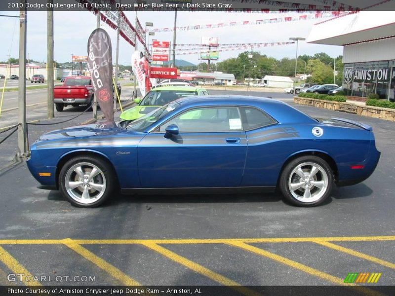 Deep Water Blue Pearl / Dark Slate Gray 2010 Dodge Challenger R/T Classic
