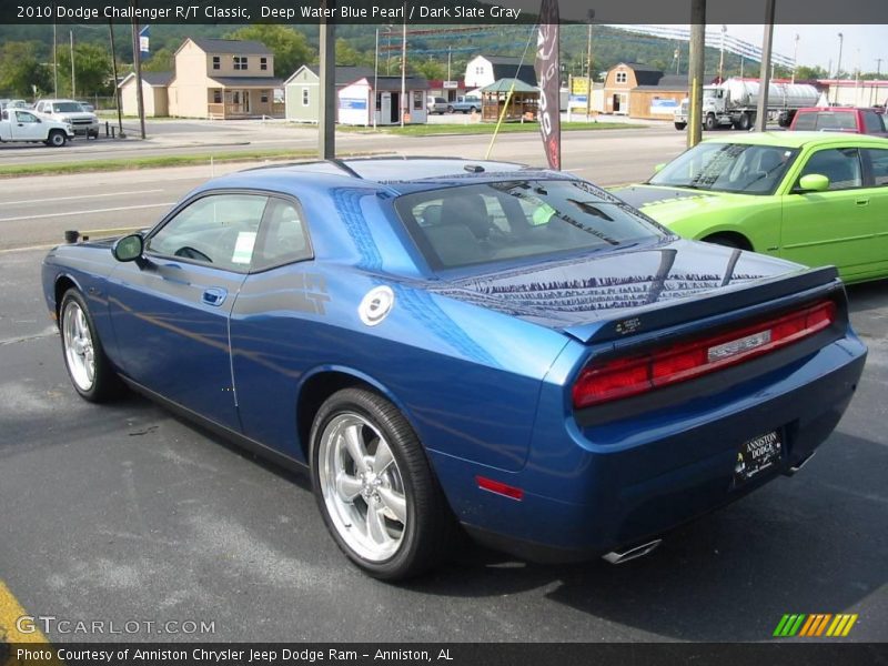 Deep Water Blue Pearl / Dark Slate Gray 2010 Dodge Challenger R/T Classic