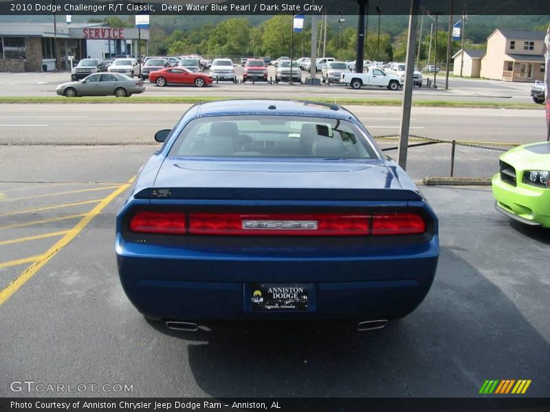 Deep Water Blue Pearl / Dark Slate Gray 2010 Dodge Challenger R/T Classic