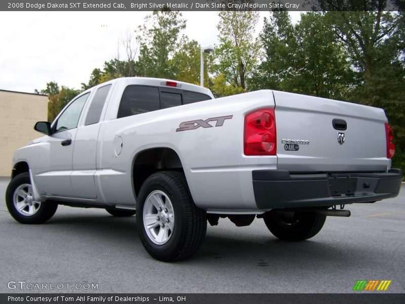 Bright Silver Metallic / Dark Slate Gray/Medium Slate Gray 2008 Dodge Dakota SXT Extended Cab