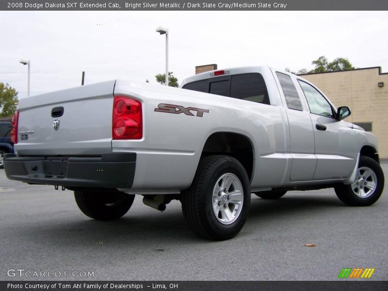 Bright Silver Metallic / Dark Slate Gray/Medium Slate Gray 2008 Dodge Dakota SXT Extended Cab