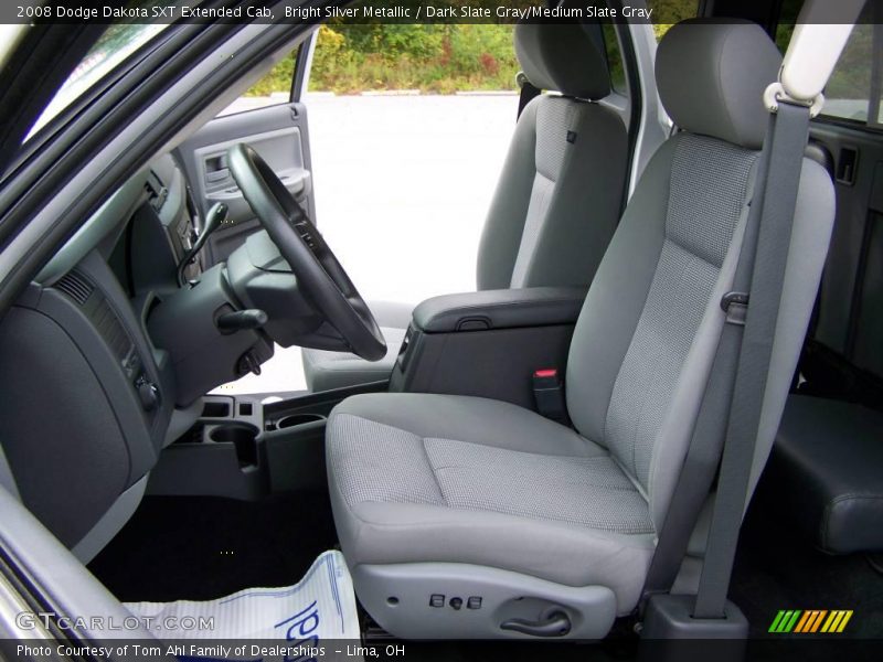 Bright Silver Metallic / Dark Slate Gray/Medium Slate Gray 2008 Dodge Dakota SXT Extended Cab