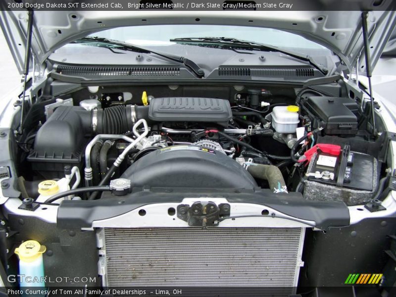 Bright Silver Metallic / Dark Slate Gray/Medium Slate Gray 2008 Dodge Dakota SXT Extended Cab