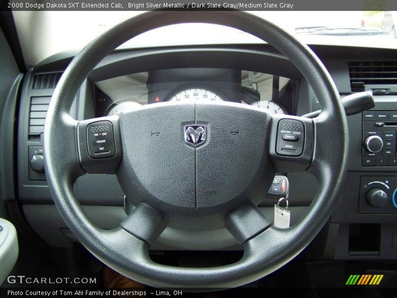 Bright Silver Metallic / Dark Slate Gray/Medium Slate Gray 2008 Dodge Dakota SXT Extended Cab