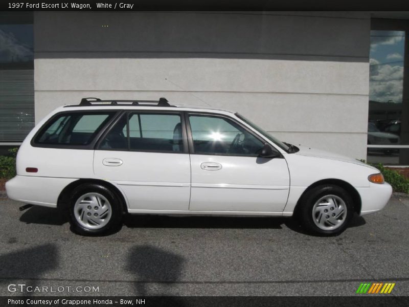 White / Gray 1997 Ford Escort LX Wagon