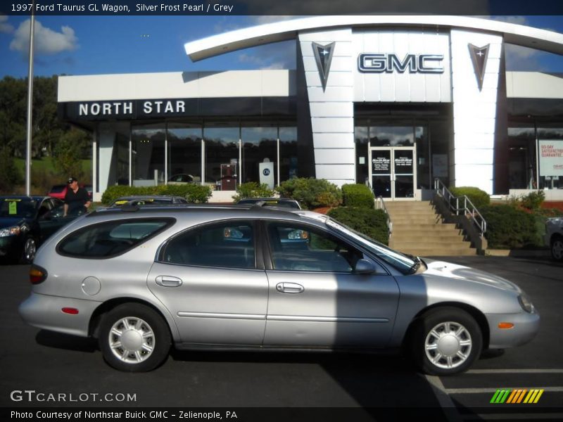 Silver Frost Pearl / Grey 1997 Ford Taurus GL Wagon
