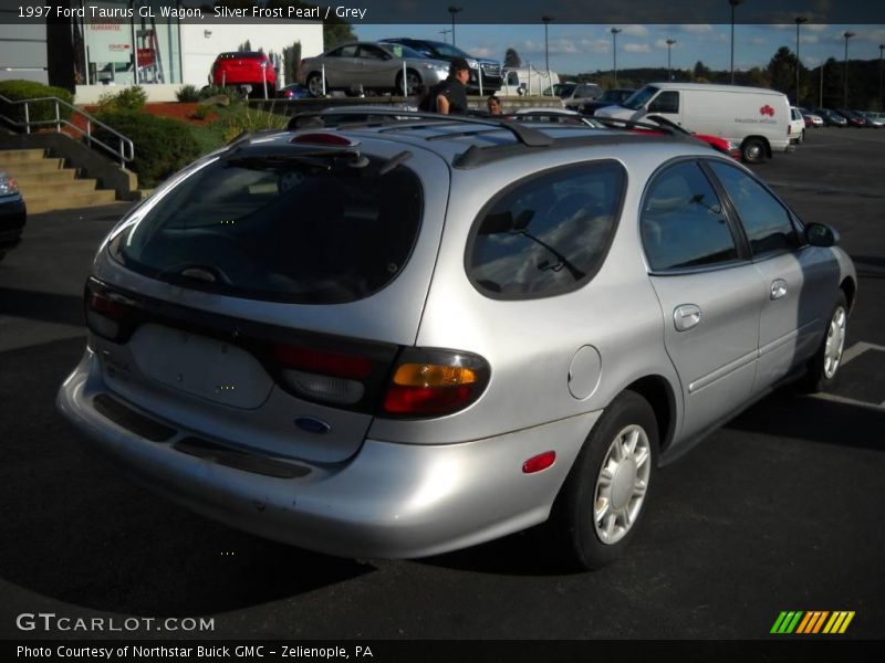 Silver Frost Pearl / Grey 1997 Ford Taurus GL Wagon