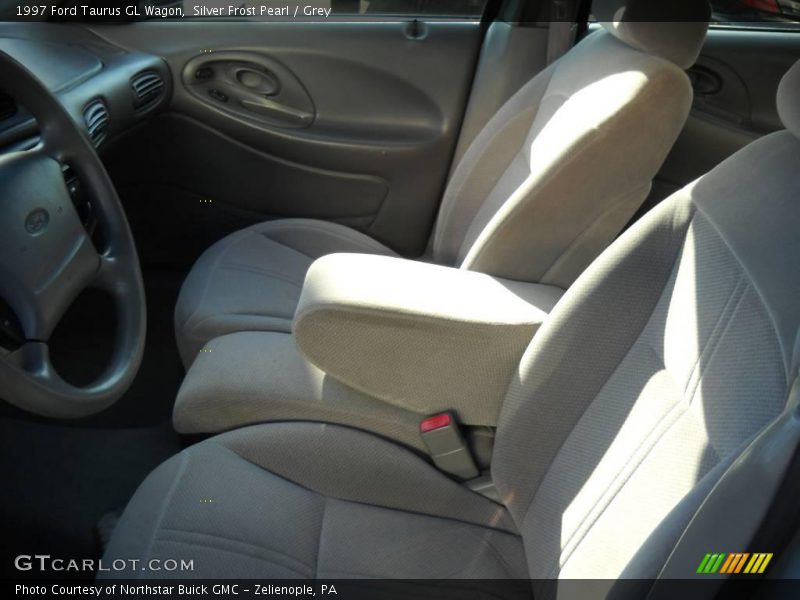 Silver Frost Pearl / Grey 1997 Ford Taurus GL Wagon