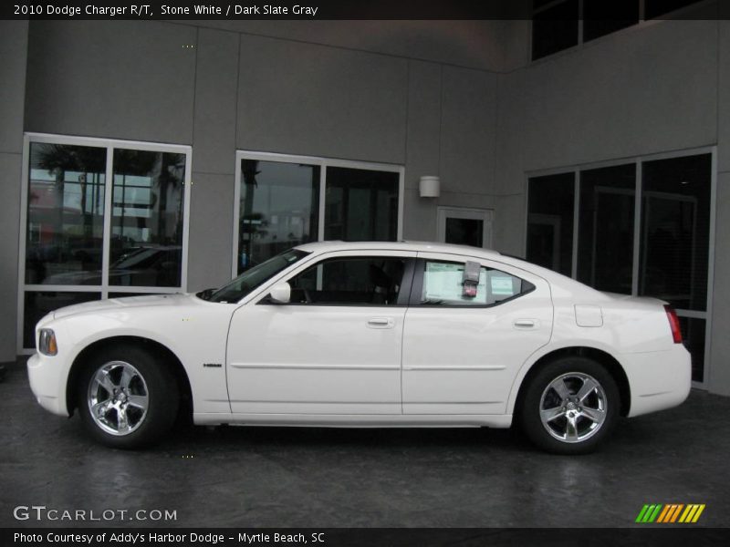 Stone White / Dark Slate Gray 2010 Dodge Charger R/T