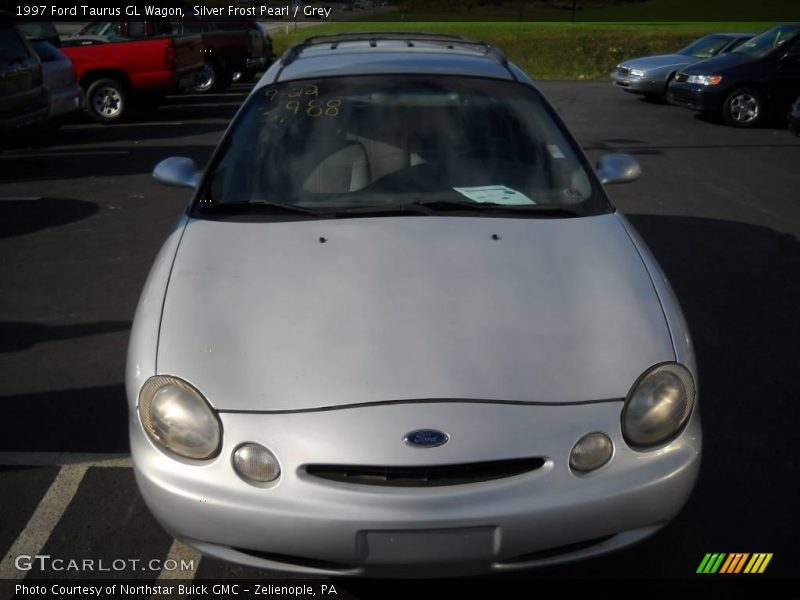 Silver Frost Pearl / Grey 1997 Ford Taurus GL Wagon