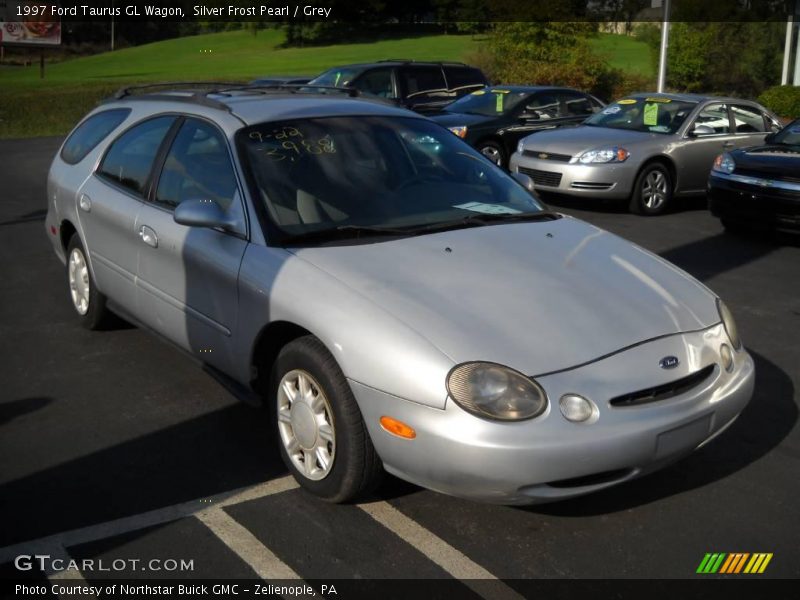 Silver Frost Pearl / Grey 1997 Ford Taurus GL Wagon