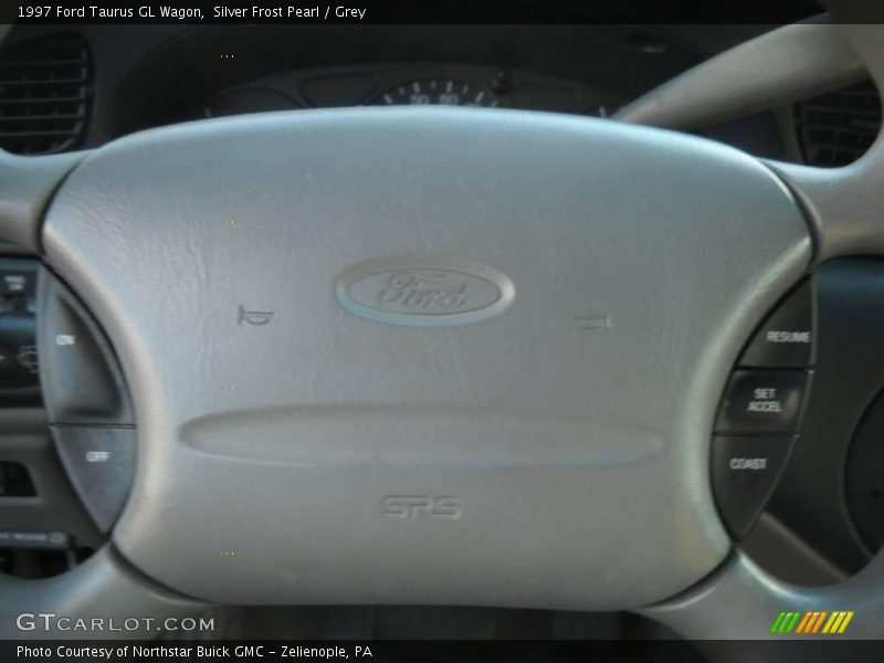Silver Frost Pearl / Grey 1997 Ford Taurus GL Wagon