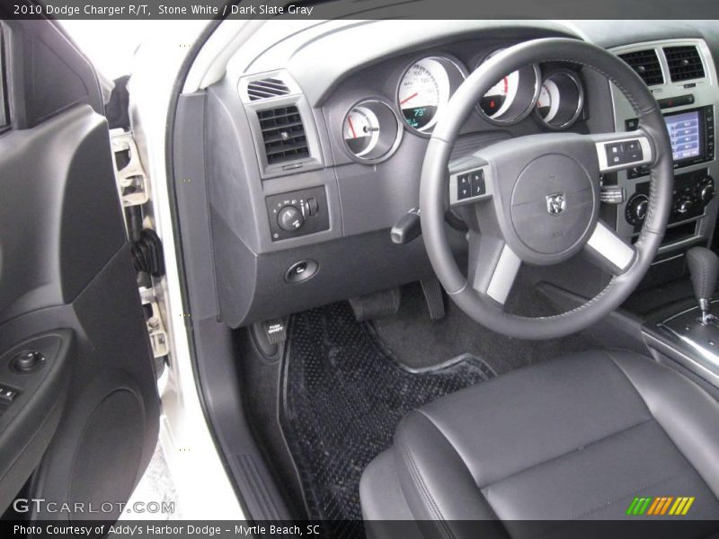 Stone White / Dark Slate Gray 2010 Dodge Charger R/T