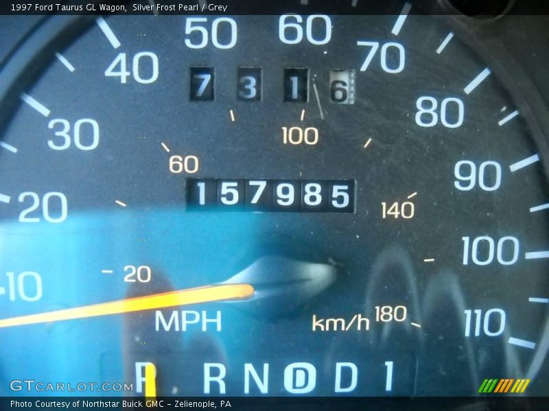 Silver Frost Pearl / Grey 1997 Ford Taurus GL Wagon