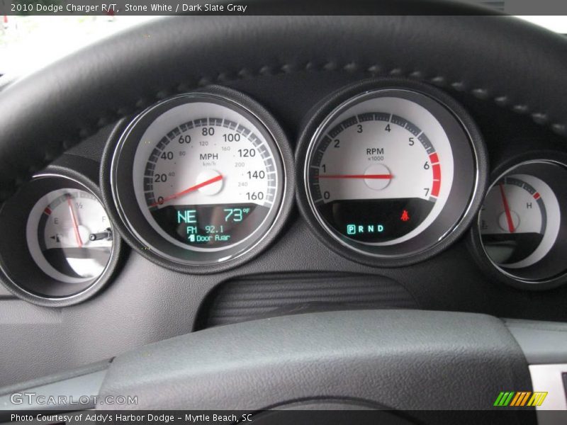 Stone White / Dark Slate Gray 2010 Dodge Charger R/T