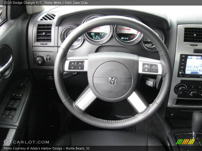 Stone White / Dark Slate Gray 2010 Dodge Charger R/T