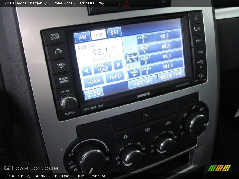 Stone White / Dark Slate Gray 2010 Dodge Charger R/T