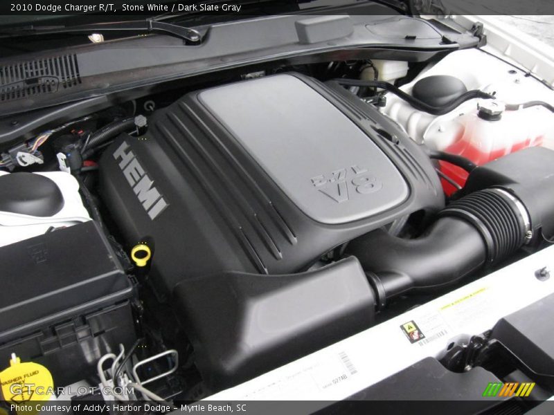 Stone White / Dark Slate Gray 2010 Dodge Charger R/T