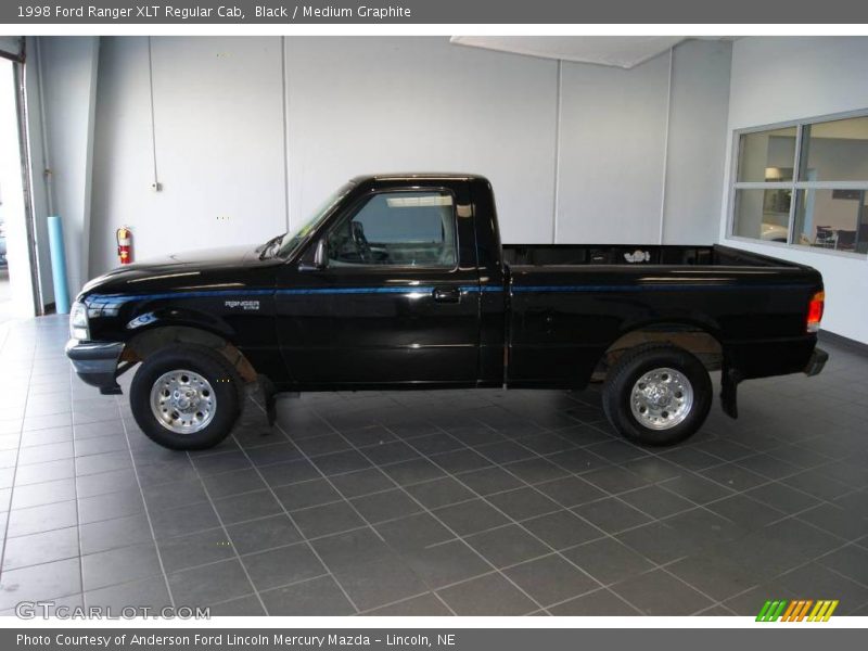 Black / Medium Graphite 1998 Ford Ranger XLT Regular Cab