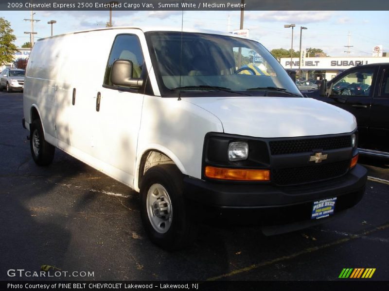 Summit White / Medium Pewter 2009 Chevrolet Express 2500 Extended Cargo Van
