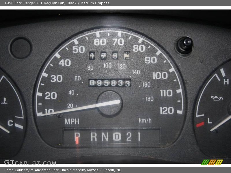 Black / Medium Graphite 1998 Ford Ranger XLT Regular Cab