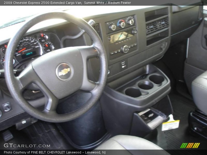 Summit White / Medium Pewter 2009 Chevrolet Express 2500 Extended Cargo Van