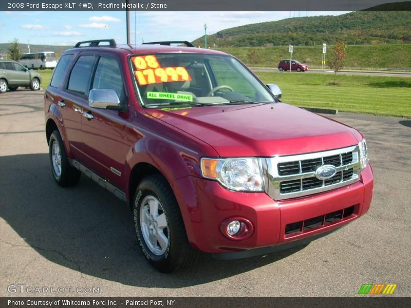 Redfire Metallic / Stone 2008 Ford Escape XLT 4WD