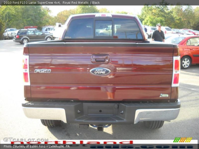 Royal Red Metallic / Black 2010 Ford F150 Lariat SuperCrew 4x4