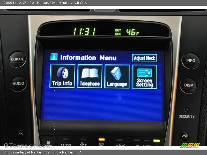 Mercury Silver Metallic / Ash Gray 2006 Lexus GS 430