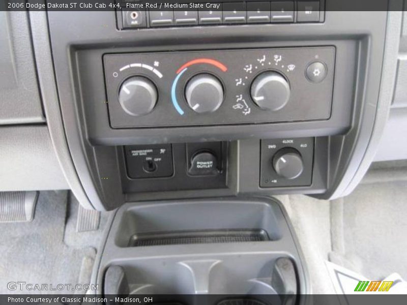 Flame Red / Medium Slate Gray 2006 Dodge Dakota ST Club Cab 4x4
