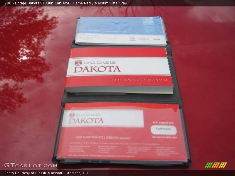 Flame Red / Medium Slate Gray 2006 Dodge Dakota ST Club Cab 4x4