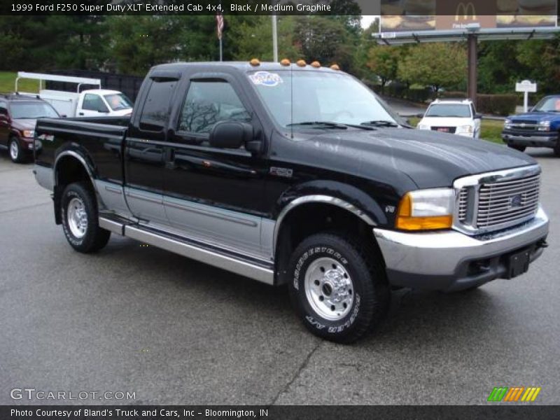 Black / Medium Graphite 1999 Ford F250 Super Duty XLT Extended Cab 4x4