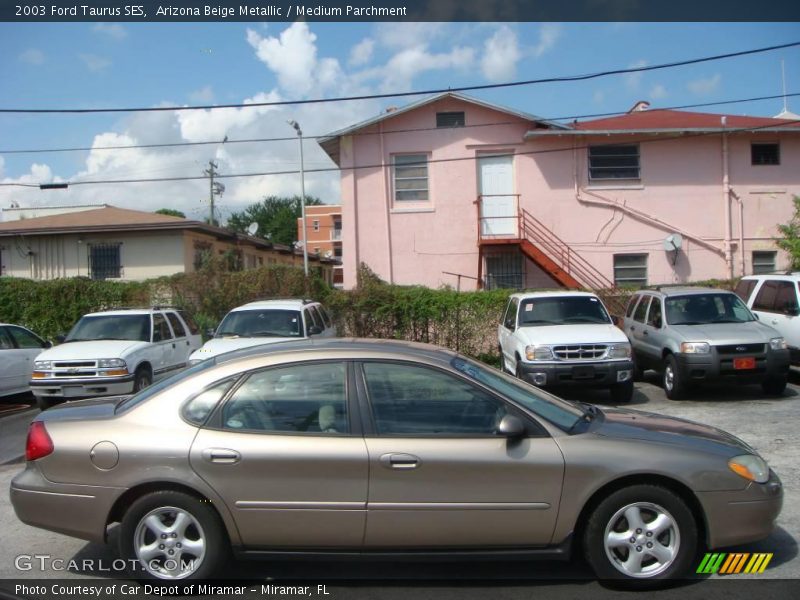 Arizona Beige Metallic / Medium Parchment 2003 Ford Taurus SES