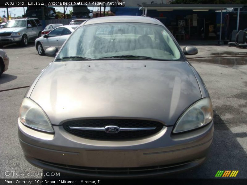 Arizona Beige Metallic / Medium Parchment 2003 Ford Taurus SES