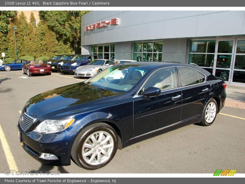 Black Sapphire Blue Pearl / Cashmere 2008 Lexus LS 460