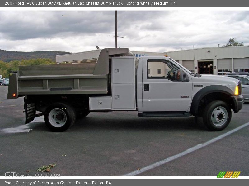 Oxford White / Medium Flint 2007 Ford F450 Super Duty XL Regular Cab Chassis Dump Truck