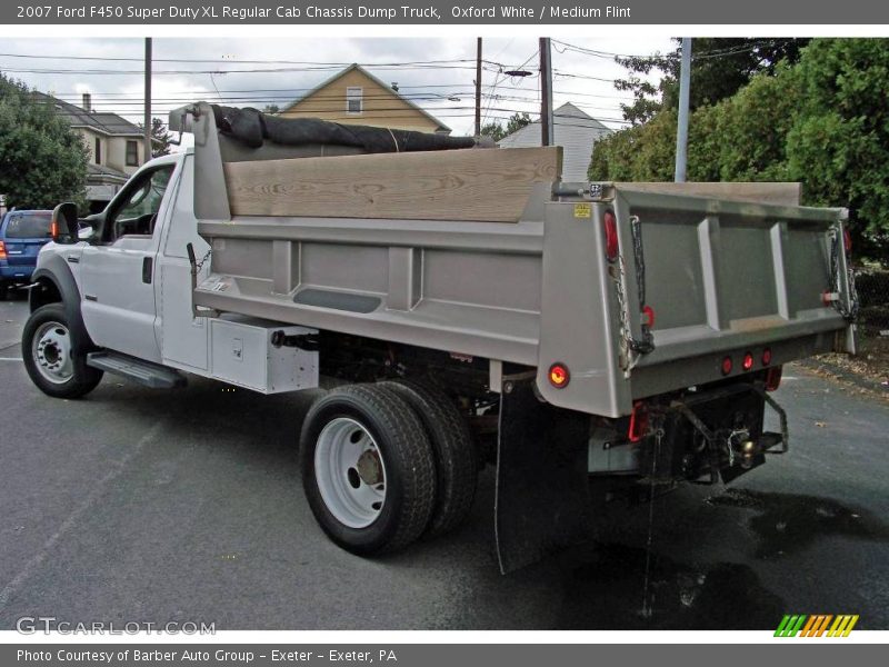 Oxford White / Medium Flint 2007 Ford F450 Super Duty XL Regular Cab Chassis Dump Truck