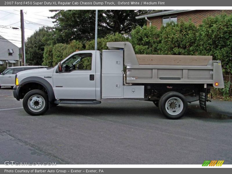 Oxford White / Medium Flint 2007 Ford F450 Super Duty XL Regular Cab Chassis Dump Truck