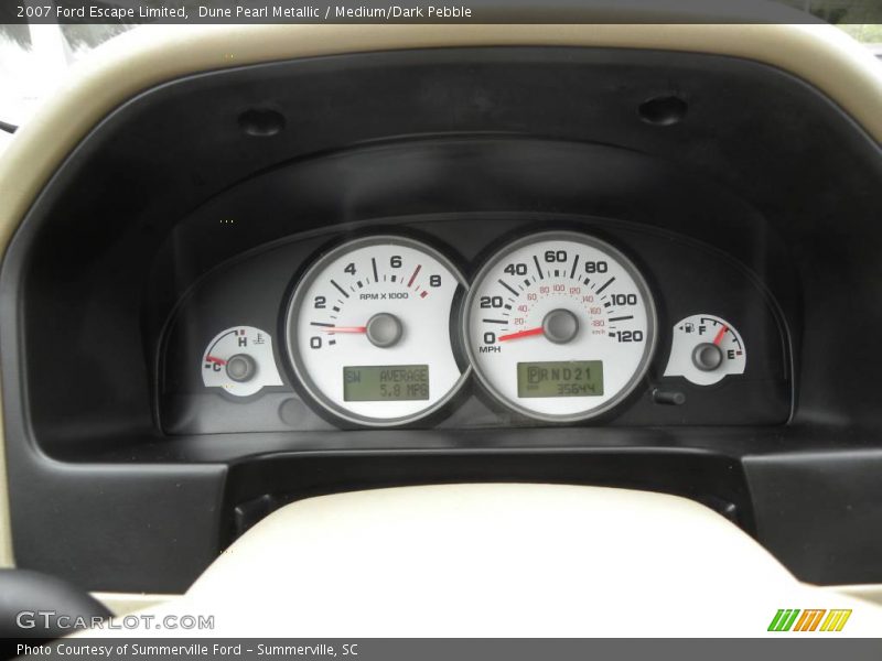 Dune Pearl Metallic / Medium/Dark Pebble 2007 Ford Escape Limited