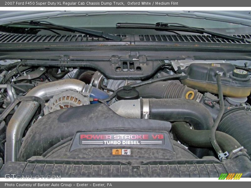 Oxford White / Medium Flint 2007 Ford F450 Super Duty XL Regular Cab Chassis Dump Truck
