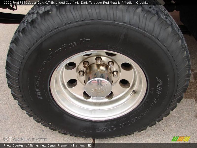 Dark Toreador Red Metallic / Medium Graphite 1999 Ford F250 Super Duty XLT Extended Cab 4x4