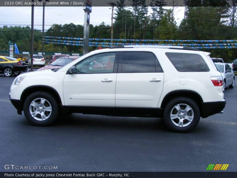 Summit White / Ebony 2010 GMC Acadia SLE