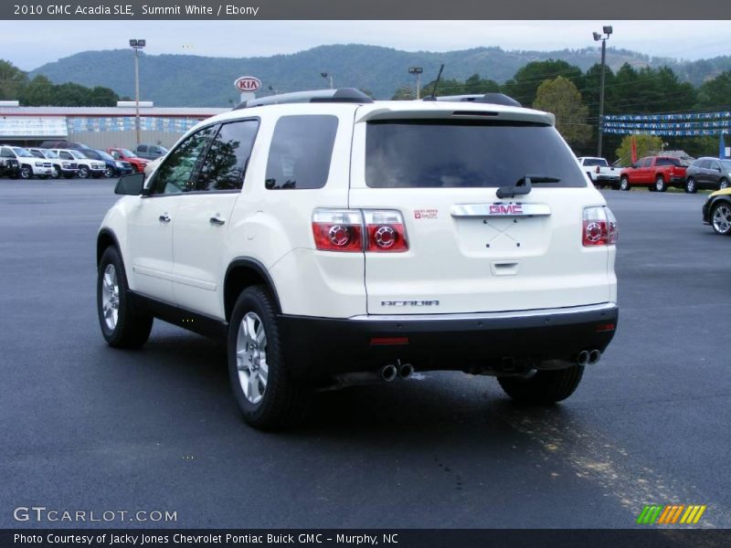 Summit White / Ebony 2010 GMC Acadia SLE