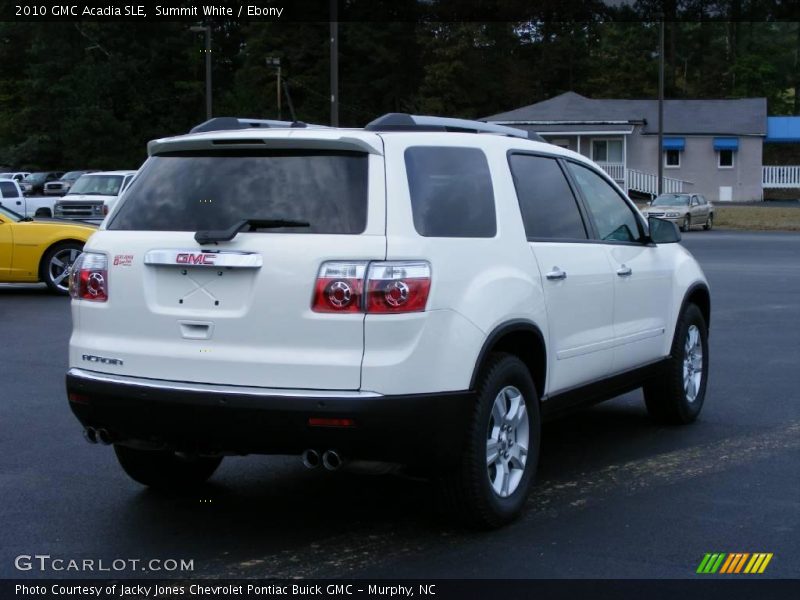 Summit White / Ebony 2010 GMC Acadia SLE